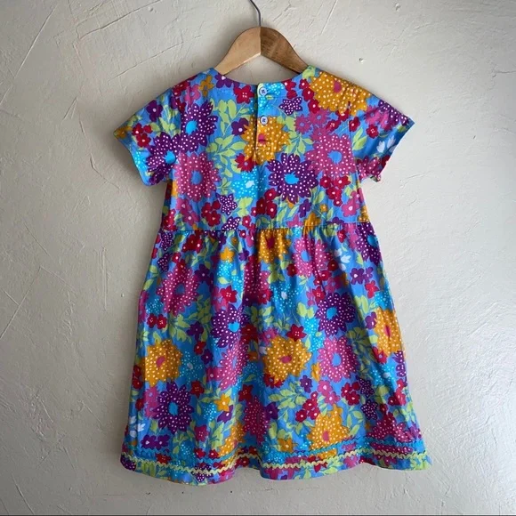 Hanna Andersson Polka Dot Floral Play Dress 8 - Picture 6 of 8